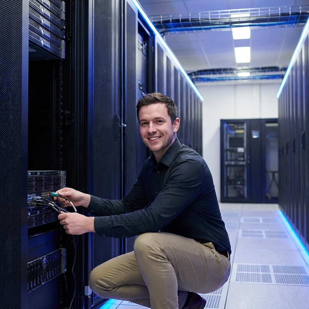 IT Dienstleister bei der Arbeit